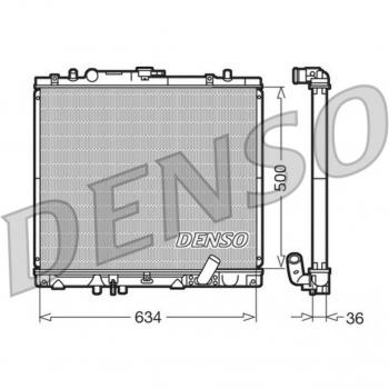 Radiador DENSO DRM45020 - Radiador de refrigeración del motor, alta eficiencia, diseño optimizado para un mejor flujo de aire, fabricado con materiales de calidad superior, compatible con múltiples modelos de vehículos