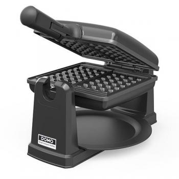 Gofrera DOMO DO9224W Giratoria con Revestimiento Antiadherente de 1000W en Color Negro