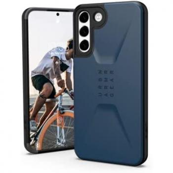Urban Armor Gear (UAG) Civilian Series Funda para Samsung Galaxy S22 Plus, Policarbonato (PC) y Termoplástico de Poliuretano (TPU), Color Azul Mallard