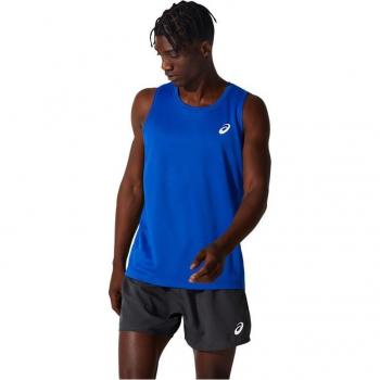 ASICS Core Singlet Hombre Azul - Camiseta de Tirantes Técnica para Running y Entrenamiento