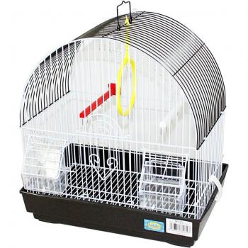 Jaula para pájaros con comederos, palos y columpios 34*23.5*36CM