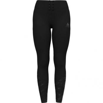 Camiseta Térmica de Manga Larga para Mujer Odlo Essential Print Negra (S) y Mallas Essential Print Odlo
