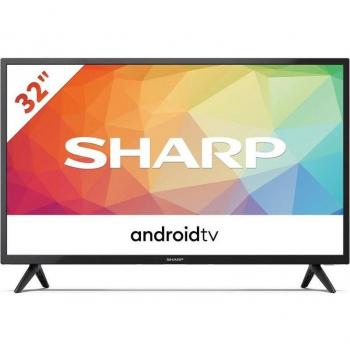 Sharp 32FG2EA 32 LED HD Smart TV con Android TV y Wi-Fi Integrado, Color Negro