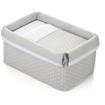 Bolín Bolón 1950243019500 - Textil para minicuna, color gris