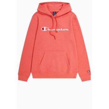 Sudadera Champion Hooded Sweatshirt para Hombre, color Coral, con capucha, diseño clásico, material de alta calidad y comodidad