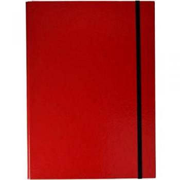 Caja de Grapas DIN A4 con Goma Roja, Colores Básicos