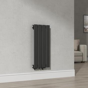 Radiador de Panel Monocapa Plano Nore 60x30 cm Acero Negro 249W