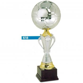 TROFEO PREMIAZIONI FÚTBOL-H CM, 49,5 D CM 18-ACABADOS-MADE IN ITALY