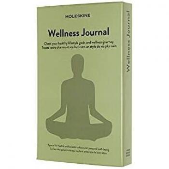 Moleskine - Wellness Journal, Theme Notebook - Hardcover Notebook to Track Your Health and Fitness Goals - Large Size 13 x 21 cm - 400 Pages