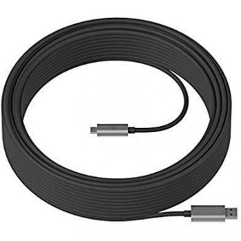 Logitech Strong 10m USB 3.2 Gen 2 A to C Cable in Graphite