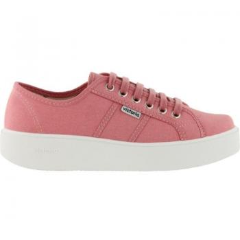 Victoria Suela Doble Zapatillas de Lona para Mujer y Niña 1260110 con suela rosa