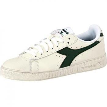 Diadora Game L Low Waxed Sneakers - White/Green Unisex