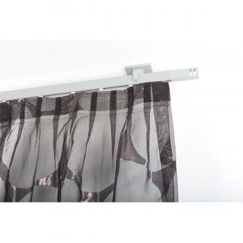 Barra para cortina 32 x 12 mm, 180 cm. de longitud, en aluminio – completo