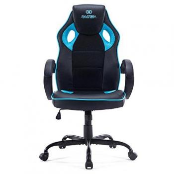 Owlotech Silla para Gaming, Poliuretano, Azul Celeste, 28x53x84 cm