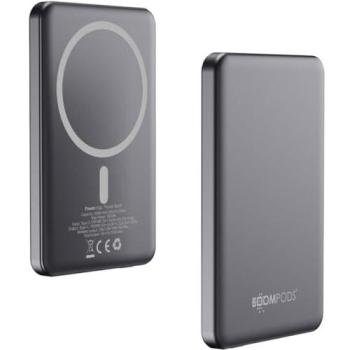 Powerbank Magnético Boompods PowerSnap 5000mAh Graphito (20W, 19.25Wh)