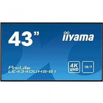 iiyama LE4340UHS-B1 Monitor Digital Signage AMVA3 108 cm, 43 pulgadas, 4K UHD Ultra Slim