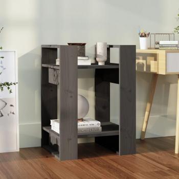Estantería/Tabique Gris 41x35x57 cm Madera maciza de pino