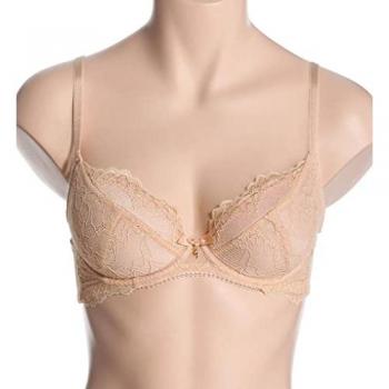 Gossard Women's Superboost Lace Push-Up Plunge Bra - White Polyamide - Size 40DD