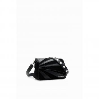 Bolso de mano Desigual con patch texturas en tonos vibrantes