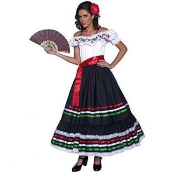 Smiffy'S 34449S Disfraz De Señorita Sexy Del Oeste Auténtico Con Vestido Y Banda, Negro / Blanco, S - Eu Tamaño 36-38
