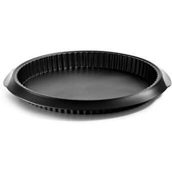 Lékué 28 Negro Molde New Classic Quiche 28 cm LKE NEG, Silicona, Estándar