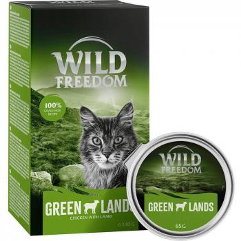 Wild Freedom Adult Multipack Trays 24 x 85g - Green Lands - Lamb & Chicken