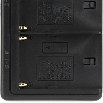 USB Dual Charger for Sony NP-FM50/F550 Batteries with LCD Display