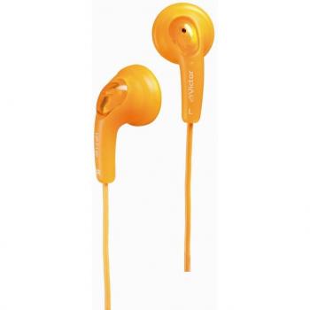 JVC HP-F140-D Wired Inner Ear Gummy Headphones - Valencia Orange