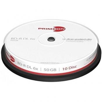 Primeon Silver-Protect-Disc BD-R DL 50 GB / 270 min 6x, 10 piezas en caja