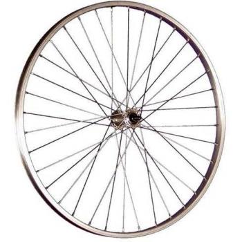 Rueda delantera de bicicleta para Roadster de 26 pulgadas (590) en color plateado