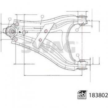 SWAG Control Arm 33 10 9218 - Barra oscilante de suspensión de ruedas, compatible con diversos modelos de vehículos, fabricada en materiales duraderos para una mayor resistencia y estabilidad, diseño optimizado para un ajuste preciso y fácil