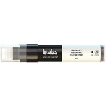 LIQUITEX Rotulador de Pintura acrílica, Punta Ancha, Negro de carbón, 15 mm