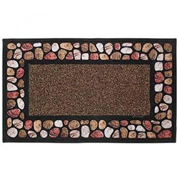Zerbino Rectangular 45 x 75 cm Antideslizante y Resistente de Goma Cailloux