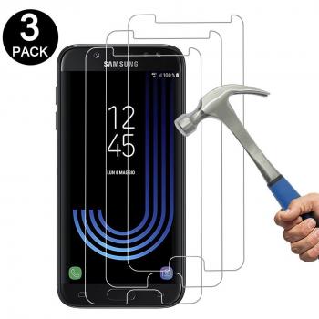 [3 pack] Cherbell Protector de Pantalla para Samsung Galaxy J5 2017 Cristal Tempered Glass Vidrio Templado para Samsung Galaxy J5 2017