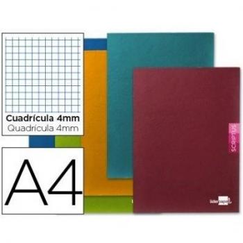 Liderpapel - Libreta scriptus a4 48 hojas 90g/m2 cuadro 4mm con margen