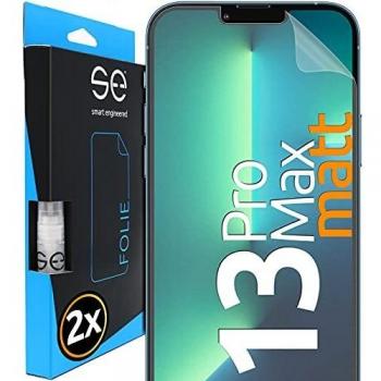 Protector de Pantalla Mate Smart Engineered para Apple iPhone 13 Pro Max - Pack de 2 unidades