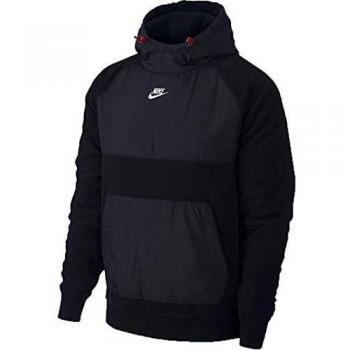 NIKE Sportswear Sudadera, Hombre, Black/Off Noir/Gym Red/White, 2XL