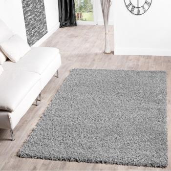 T&T Design Shaggy - Alfombra para salón, diferentes precios, varios colores, gris, 160 x 220 cm
