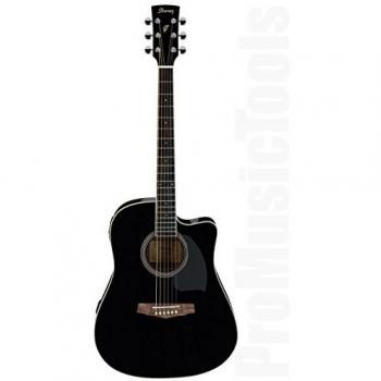 Ibanez PF15ECE Black Electro-Acoustic Dreadnought Guitar