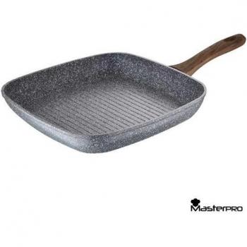 Sartén Asador 28x28cm Aluminio Forjado, Apta para Inducción