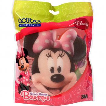 Actibel esponja impresa & troquelada mickey/minnie en bolsa