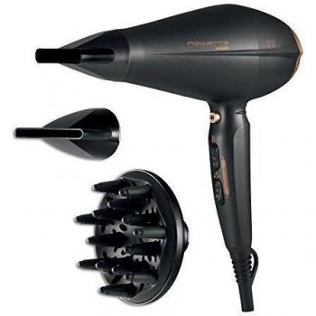 Rowenta Ultimate Pro CV9620F0 - Secador de pelo profesional, motor digital 2300W, cerámico con función Iónica, 2 velocidades y 3 ajustes de temperatura con 2 boquillas concentradoras y difusor