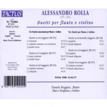 Rolla: Duets for Flute & Violi