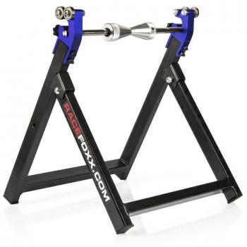 Fuerza caballete, plegable, Azul, racefoxx