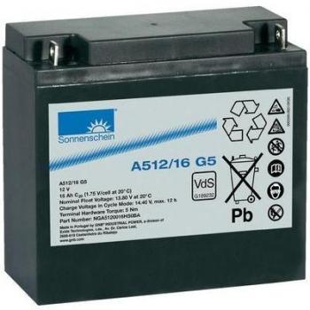 Batería de Plomo Gel 12V 16Ah A512/16 G5 Sonnenschein