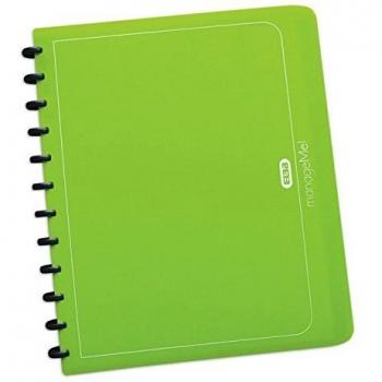 Carpeta de anillas manageMe! vario-zipp A4, 25 fundas, color verde hierba