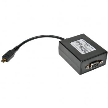 Adaptador de Video Micro HDMI a VGA con Audio para Smartphones y Tablets - Tripp Lite P13106NMICROA (15.24 cm)