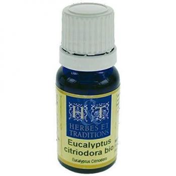 Aceite Esencial de Eucalipto Limón Orgánico 10 ml - Herbes & Traditions
