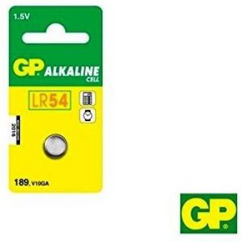 GP G10 / LR54 / 189 / AG10 Alkaline Button Cell Battery - 1x Blister