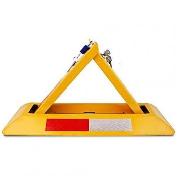 BARRERA DE PARKING TERMOLACADA CON CERRADURA Y PORTA-CANDADO